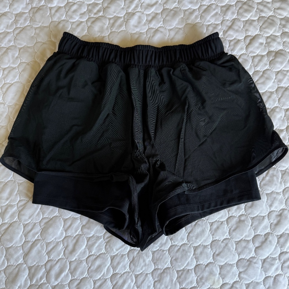 NWT! L*Space Active Line Up Layered Short inโ Black Size XS